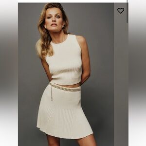 Reformation 2 piece set: sweater and skirt